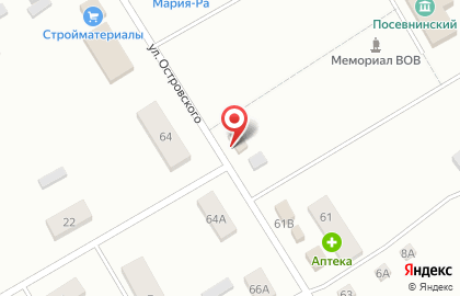 Продуктовый магазин в Новосибирске на карте