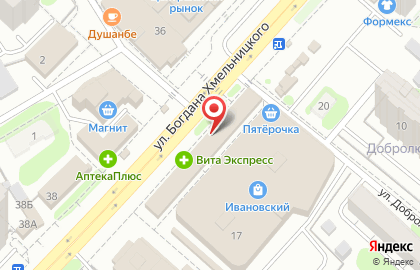 Салон оптики Волжская мануфактура на улице Богдана Хмельницкого на карте