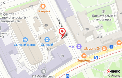 Магазин-киоск полуфабрикатов Элика в Петроградском районе на карте