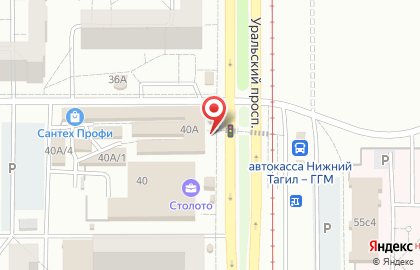 Мастерская по изготовлению ключей на Уральском проспекте на карте