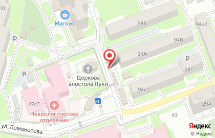 Киоск по продаже фруктов и овощей по продаже фруктов и овощей в Железнодорожном районе на карте