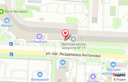 Библиотека №37 в Ленинском районе на карте