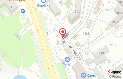 Киоск по продаже фастфудной продукции Coffee Town на улице Шевчука на карте