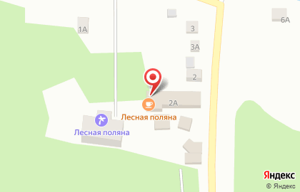 Кафе-бар Лесная поляна на карте