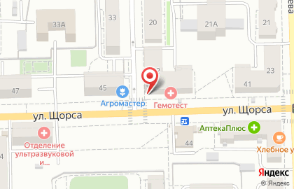 Магазин трикотажных изделий Трик на улице Щорса на карте