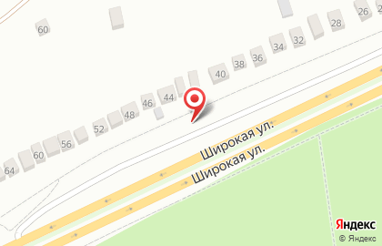 Магазин продуктов на Широкой улице на карте