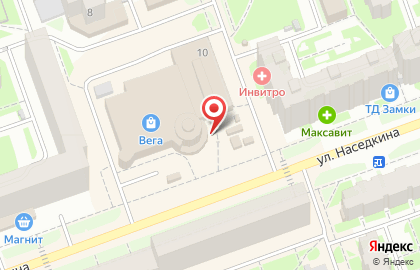 Салон связи МегаФон на улице Наседкина на карте