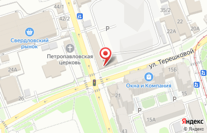 Магазин Книголюб в Свердловском районе на карте