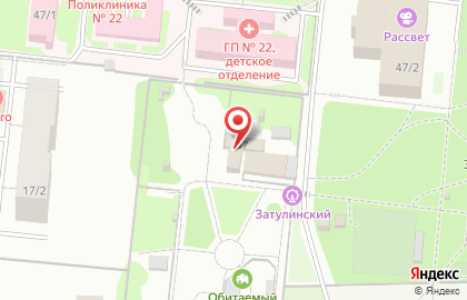 Затулинский городок аттракционов на карте