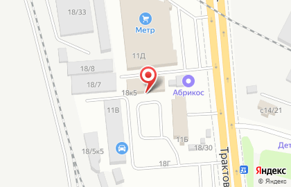 Транспортно-экспедиционная компания ЖелДорЭкспресс на Трактовой улице на карте