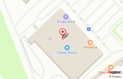 Лента на Московском шоссе на карте