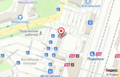 Секс-шоп Интим Хаус на Вокзальной площади в Подольске на карте