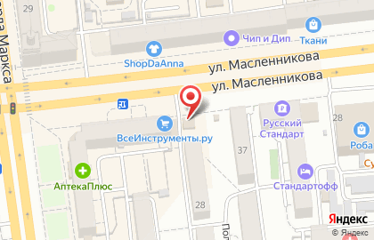 Магазин Арт-Цветы на улице Масленникова на карте