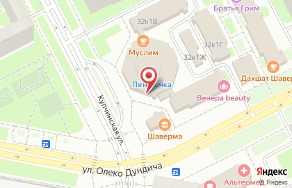 Киоск по продаже фруктов и овощей в Фрунзенском районе на карте