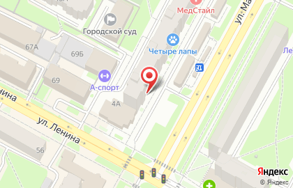 Салон штор Елена на улице М.Горького на карте