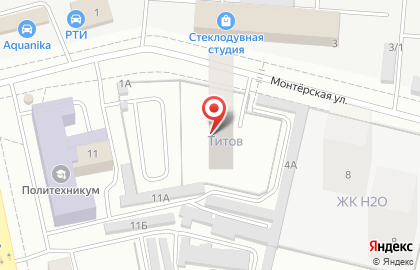 Ателье Людмила на Монтёрской улице на карте