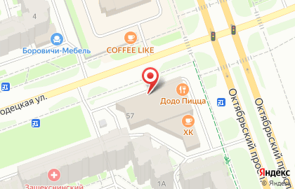 Пивной ресторан Кружечка на Октябрьском проспекте на карте