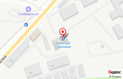 Торговая компания Спецтехснаб в Засвияжском районе на карте