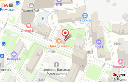 Продуктовый магазин в Москве на карте