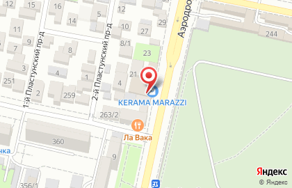 Магазин керамической плитки и керамического гранита Kerama Marazzi на Аэродромной улице на карте