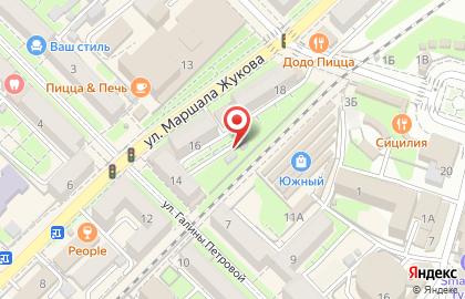 Осьминог на улице Маршала Жукова на карте