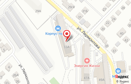 Стоматологическая клиника Дивадент на улице Лермонтова на карте