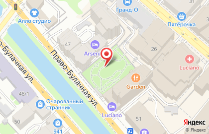 Gagarin на Право-Булачной улице на карте