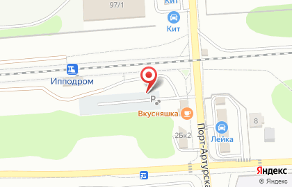 Автостоянка в Новосибирске на карте