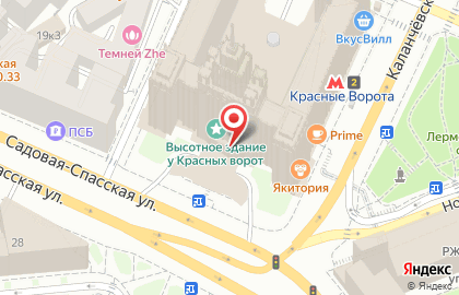 Психологический центр Грациан на Садовой-Спасской улице на карте