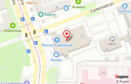 Ювелирный салон Чароит в Тракторозаводском районе на карте