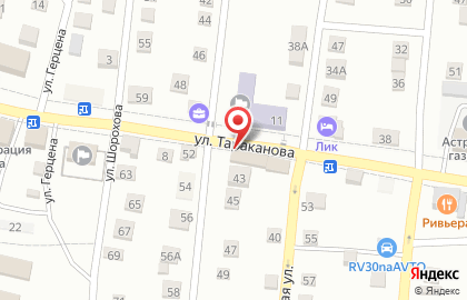 Продуктовый магазин Роса на улице Тараканова на карте