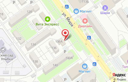 Ломбард Аванс на улице Мира на карте