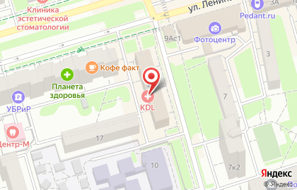 Клинико-диагностическая лаборатория KDL на улице Ленина на карте