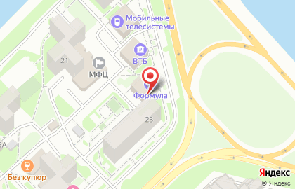 Фитнес-центр Формула на улице Павловского на карте