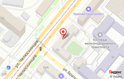 Отдел полиции МВД России по Свердловской области в Екатеринбурге на карте