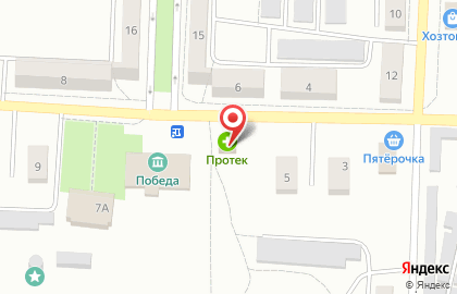 Продуктовый магазин на улице Горького на карте