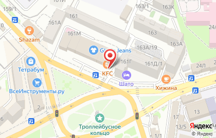 Ресторан быстрого питания KFC в Кировском районе на карте