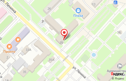 Банк УРАЛСИБ на улице Ленина в Киселёвске на карте