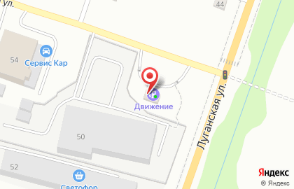 Сеть АЗС Движение на Луганской улице на карте