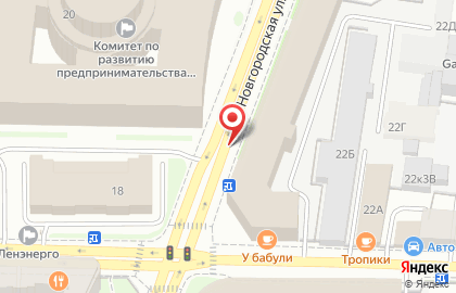 Автолига на площади Александра Невского I на карте