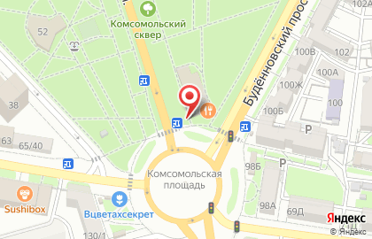 Киоск по продаже печатной продукции в Ростове-на-Дону на карте