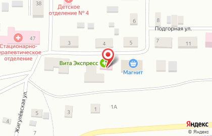 Аптека Вита на Подгорной улице на карте