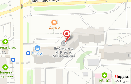 Библиотека №9 им. А.М. Васнецова на карте