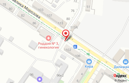 Магазин овощей и фруктов на улице П.Морозова на карте
