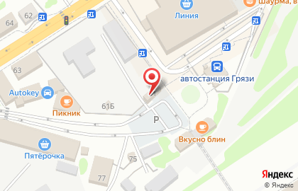 Хмельник в Липецке на карте