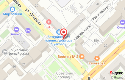Киоск БлинМастер на улице Огарева, 22/1 киоск на карте