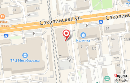 Социальный продуктовый магазин Верный на Сахалинской улице на карте