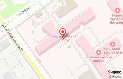 Мирнинская центральная городская больница на улице Дзержинского на карте
