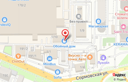 Компания Обойный дом на Сормовской улице на карте
