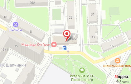 Медицинский центр Medical On Group на Пионерской улице в Подольске на карте